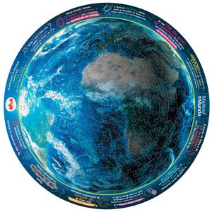 Puzzle Play Planeta Terra 214 Peças - Manual Do Mundo