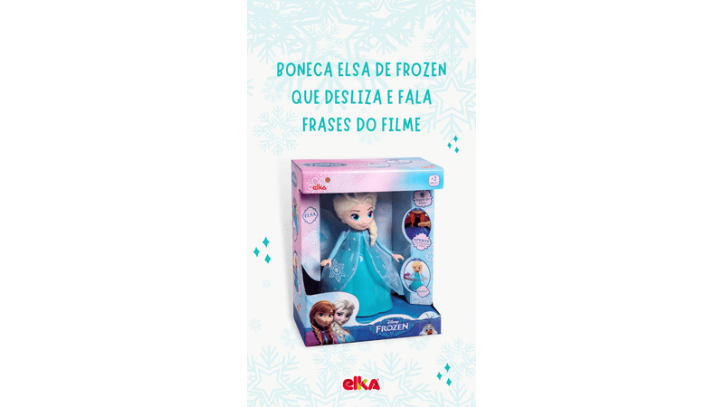 Boneca Elsa Frozen - Elka - Kidverte